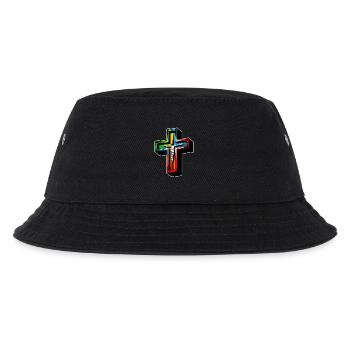 Jesus am Kreuz - Kinder Bucket Hat - Schwarz - Vorne