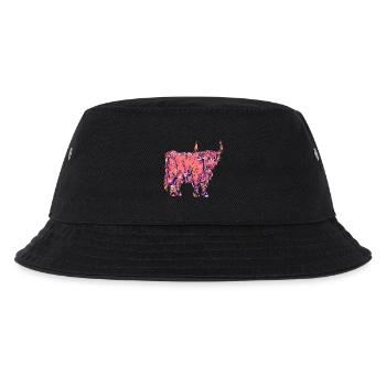 Kuh Rind Hochlandrind - Kinder Bucket Hat - Schwarz - Vorne