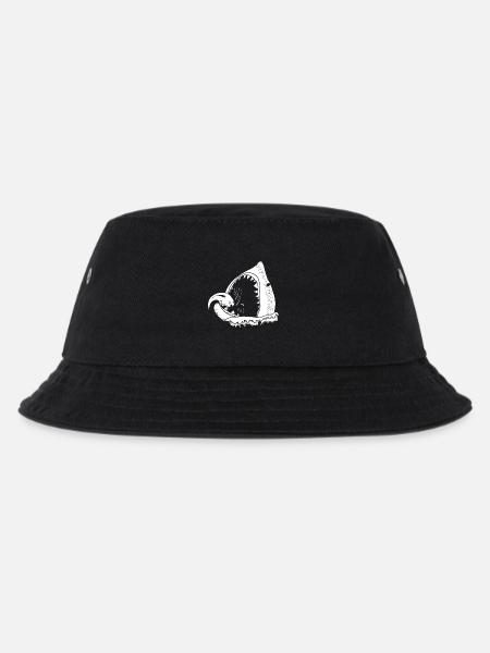 white shark - Kinder Bucket Hat - Schwarz