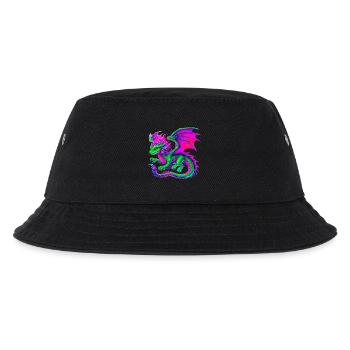 Drache - Kinder Bucket Hat - Schwarz - Vorne