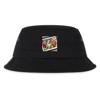 Funny Dogs - Kinder Bucket Hat - Schwarz - Vorne