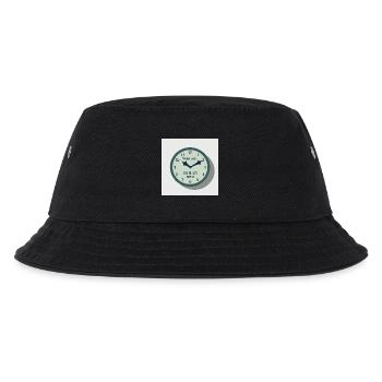 Ich bin nicht zu spät - Du bist einfach zu früh - Kinder Bucket Hat - Schwarz - Vorne
