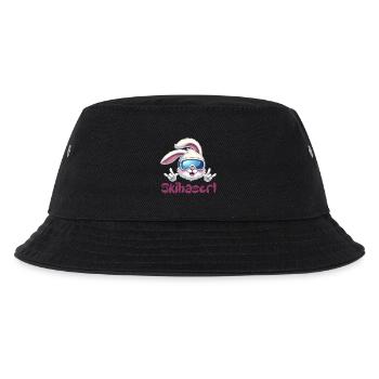 Skihaserl Pistensau Apres Ski - Kinder Bucket Hat - Schwarz - Vorne