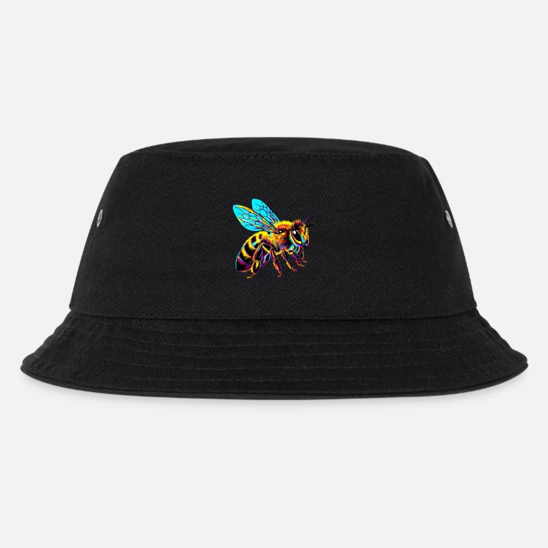 Biene - Kinder Bucket Hat - Schwarz