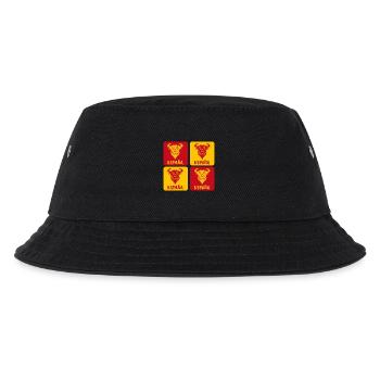 Spanien Stier Nationalfarben Design - Kinder Bucket Hat - Schwarz - Vorne