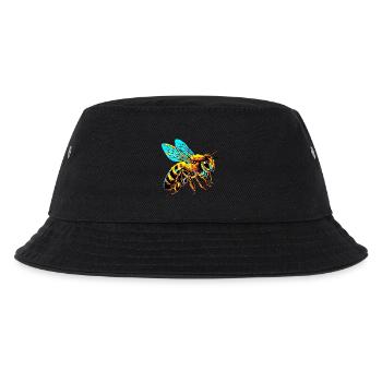 Biene - Kinder Bucket Hat - Schwarz - Vorne