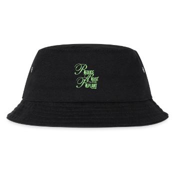 Eco Message – Reduce Reuse Replant - Kids’ Bucket Hat - black - Front