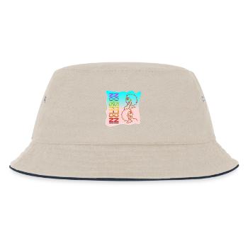 INCLUSION DIVERSITY LINE ART - Kids’ Bucket Hat - ecru/navy - Front