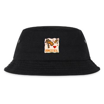 ABSCHIEDSSPRÜCHE VERMISSE DICH GIRAFFE - Kinder Bucket Hat - Schwarz - Vorne