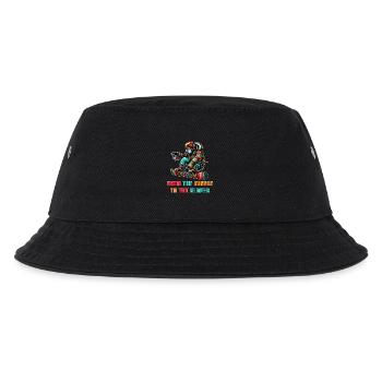 Gorilla Snowboard – Design - Kinder Bucket Hat - Schwarz - Vorne