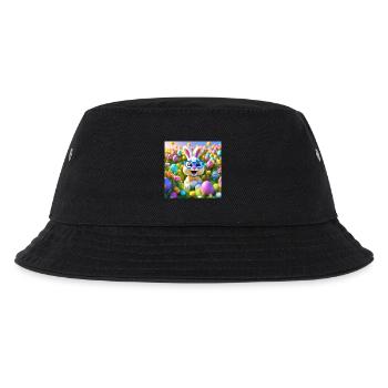 Ostern, Ostern, Frohe Ostern, Schokoladeneier - Kinder Bucket Hat - Schwarz - Vorne