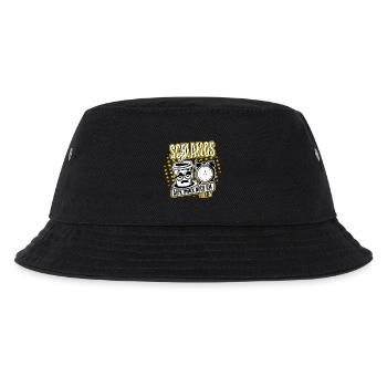 Schlaflos, aber noch am Leben. mom Life - Kinder Bucket Hat - Schwarz - Vorne