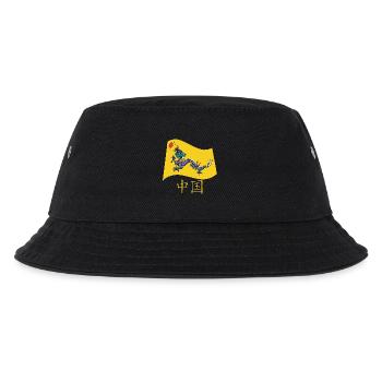 Alte chinesische Flagge - Kinder Bucket Hat - Schwarz - Vorne