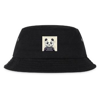 Panda Mugshot – Caught with animals! - Kids’ Bucket Hat - black - Front