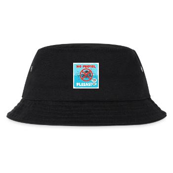 No photos in the swimming pool! Photo: Prohibition sign - Kids’ Bucket Hat - black - Front