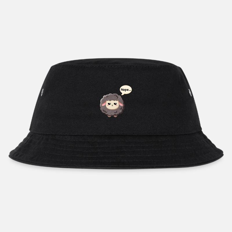 Black Sheep - Nope - Kids’ Bucket Hat - black