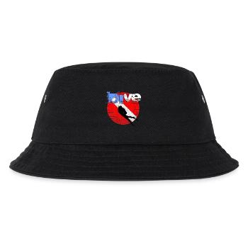American Diver Down Flagge - Kinder Bucket Hat - Schwarz - Vorne