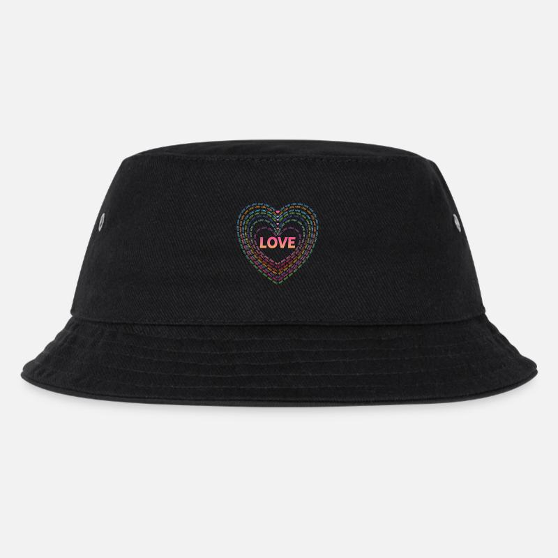Liebe. - Kinder Bucket Hat - Schwarz
