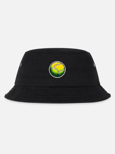 Tennisball grün gelb - Kinder Bucket Hat - Schwarz