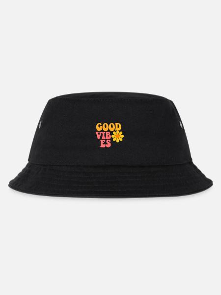 Sommer Vibes - Kinder Bucket Hat - Schwarz
