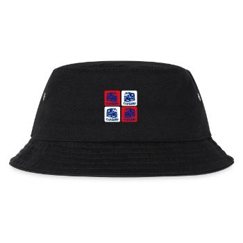 Thailand Tuk Tuk Design - Kinder Bucket Hat - Schwarz - Vorne