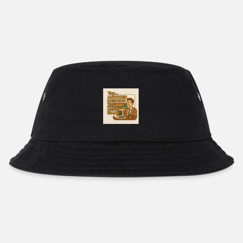 Ein Meeting, das eine E-Mail hätte sein können - Kinder Bucket Hat - Schwarz