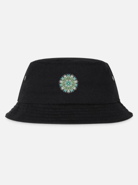 Meer Mandala - Kinder Bucket Hat - Schwarz