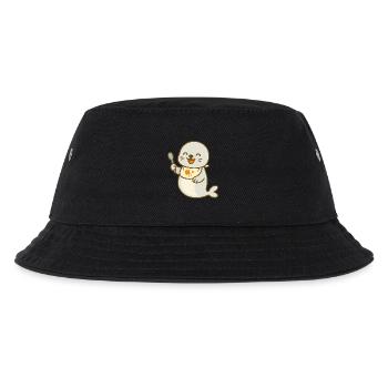Feeding with the seal pup - Kids’ Bucket Hat - black - Front