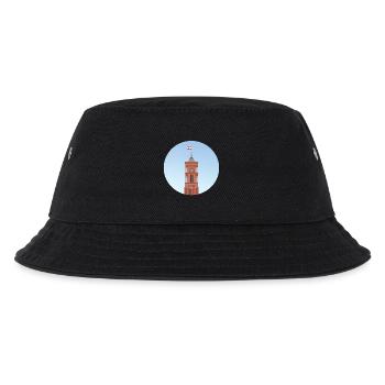 Der Turm des Roten Rathaus in Berlin - Kinder Bucket Hat - Schwarz - Vorne