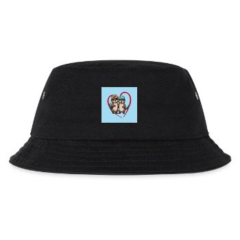 Deux loutres avec des casquettes de baseball, des copains et des amis - Bob Enfant - noir - Devant