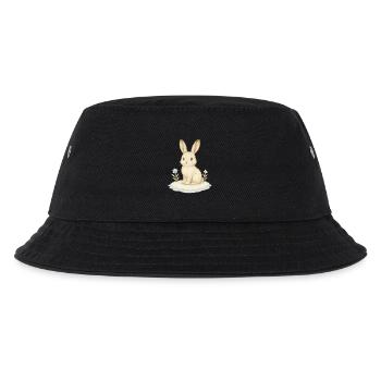 Nordische Arktis - Schneehase - Kinder Bucket Hat - Schwarz - Vorne