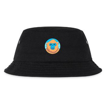 Stupsnasenaffe Affe Schimpanse - Kinder Bucket Hat - Schwarz - Vorne