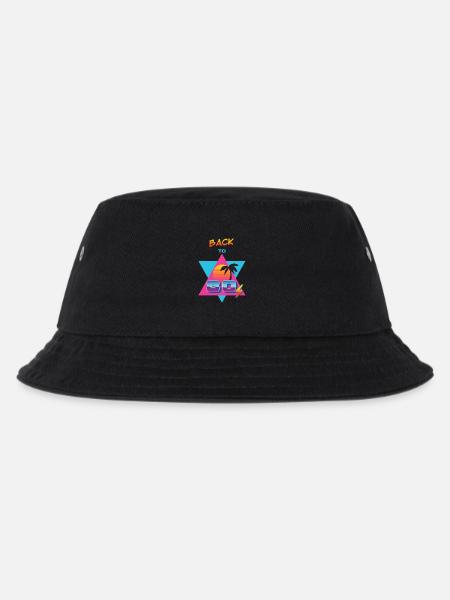 Zurück in die 80er – Sol og Palme - Kinder Bucket Hat - Schwarz