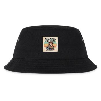 Süßer Teddybär Spieler auf T-Shirt - Kinder Bucket Hat - Schwarz - Vorne