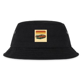 Vintage Muscle Car Retro Design - Kinder Bucket Hat - Schwarz - Vorne