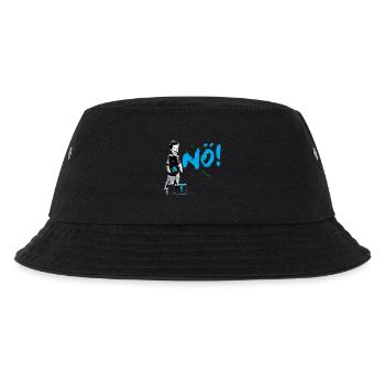 Boy Power NO Frecher Junge Protest Statement - Kinder Bucket Hat - Schwarz - Vorne