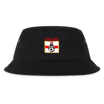PFERD LIEBT FUSSBALL FUSSBALL - Kinder Bucket Hat - Schwarz - Vorne