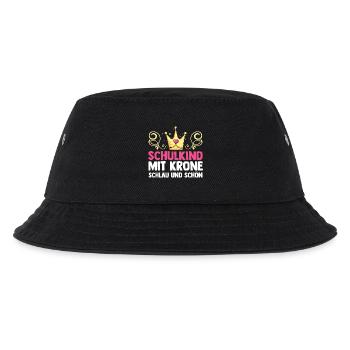 Kita Abgänger Einschulung Schulkind - Kinder Bucket Hat - Schwarz - Vorne