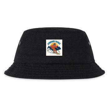 Powder Panic Retro Ski - Kinder Bucket Hat - Schwarz - Vorne