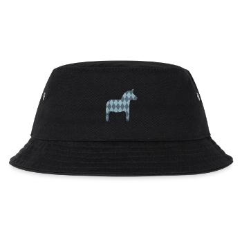 Dala Horse Diamond Pattern Scandinavian Decoration Kids - Kids’ Bucket Hat - black - Front