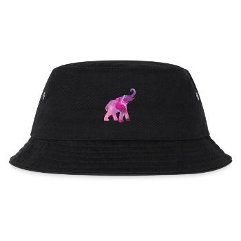 Elephant Yoga Pattern Color Watercolor Energy om Fan - Kids’ Bucket Hat - black - Front