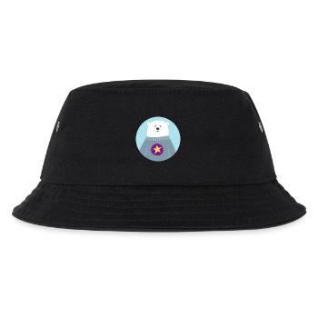 Polar Bear Star Polar North Pole Nursery skandi - Kids’ Bucket Hat - black - Front
