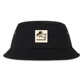 Ausbruchssprung Reiterwitz - Kinder Bucket Hat - Schwarz - Vorne