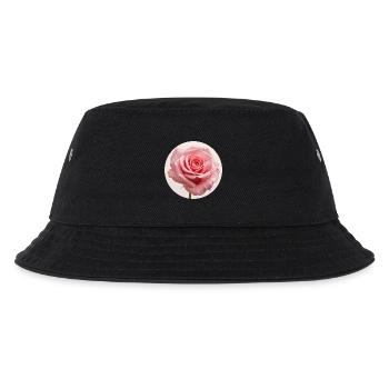 Delicate rose blossom with water drops - Kids’ Bucket Hat - black - Front