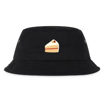 Strawberry Cream Pie Illustration - Kids’ Bucket Hat - black - Front