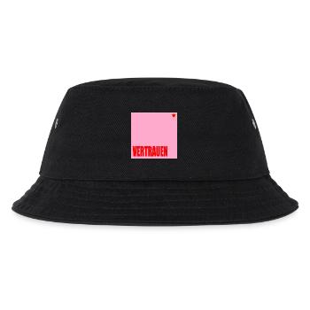 VERTRAUEN HERZ - Kinder Bucket Hat - Schwarz - Vorne