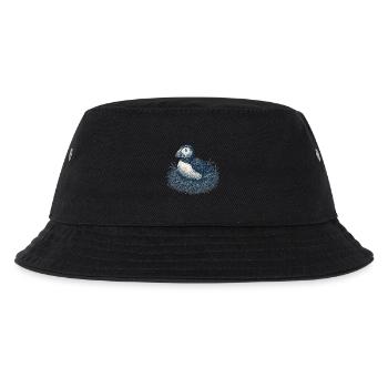 Detailed Puffin Nest Illustration - Kids’ Bucket Hat - black - Front