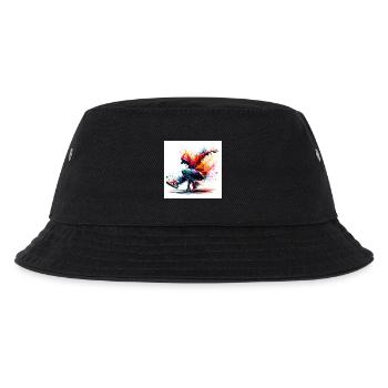 Urbaner Tanz im lebendigen Stil - Kinder Bucket Hat - Schwarz - Vorne