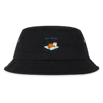 Hausgemachtes Croissant - Kinder Bucket Hat - Schwarz - Vorne