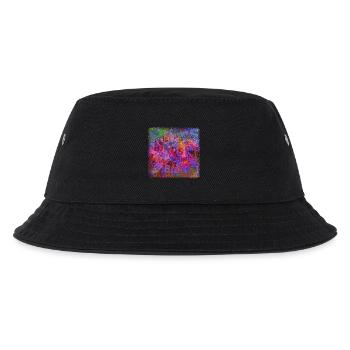 Worte & Vögel V1 - Kinder Bucket Hat - Schwarz - Vorne